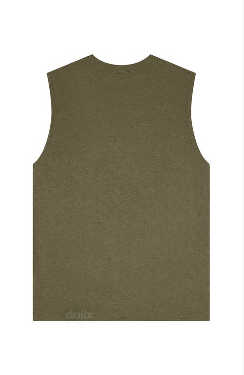 Dalix Mens Astronaut Muscle Tank In Green