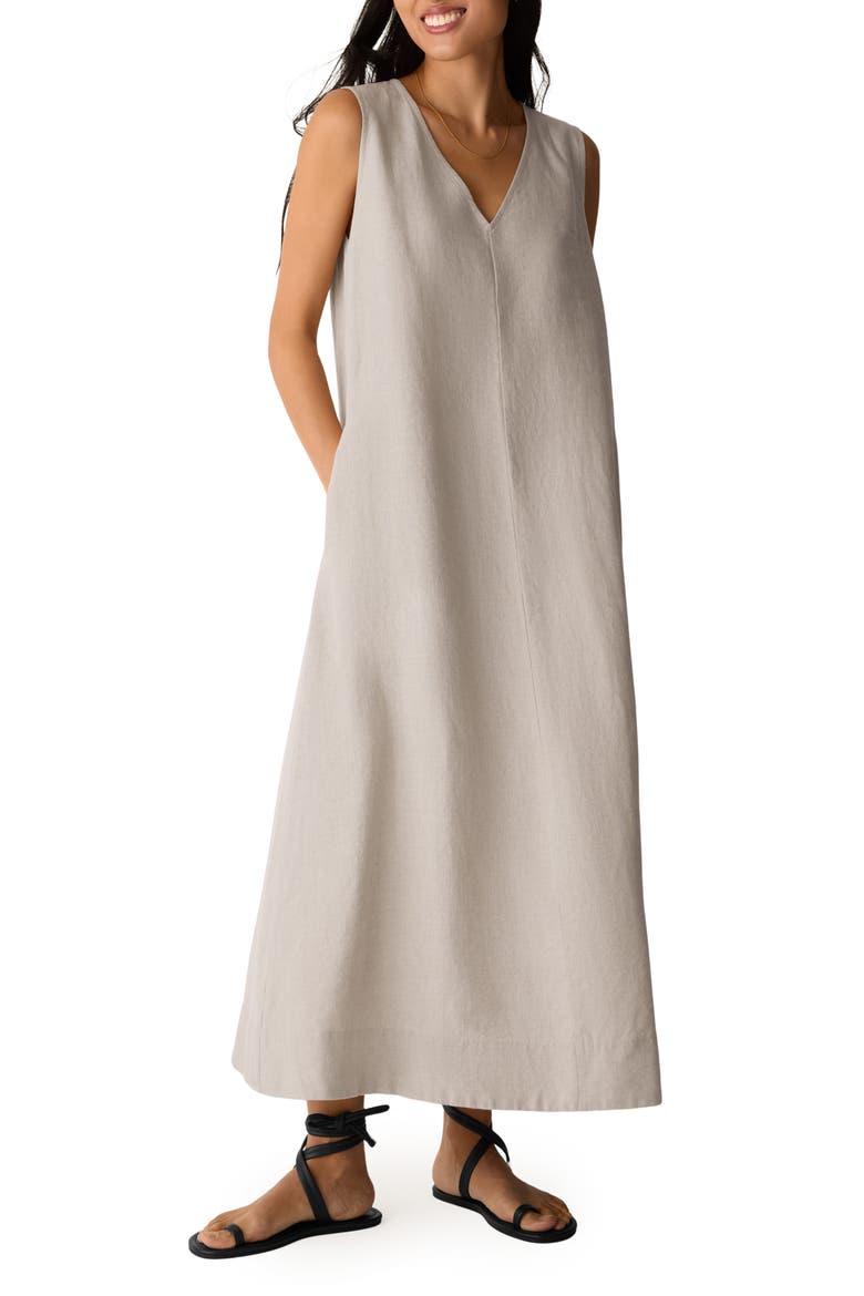 sleeveless midi shift dress Proenza Schouler Rhetta Blur Floral Sleeveless Midi Shift Dress