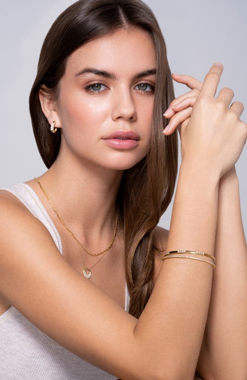 Bony Levy Rita Diamond Half Hoop Earrings In 18k Yellow Gold