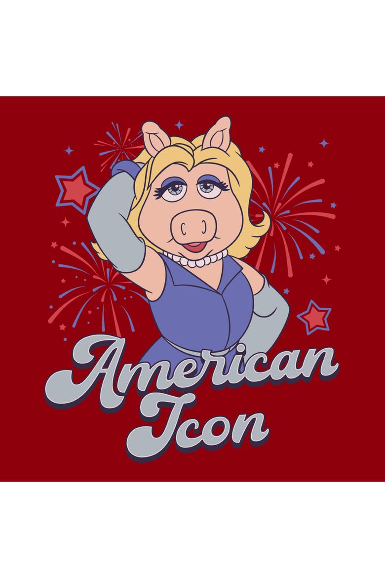 Men's The Muppets Miss American Icon  Graphic T-Shirt, Alternate, color, Cardinal