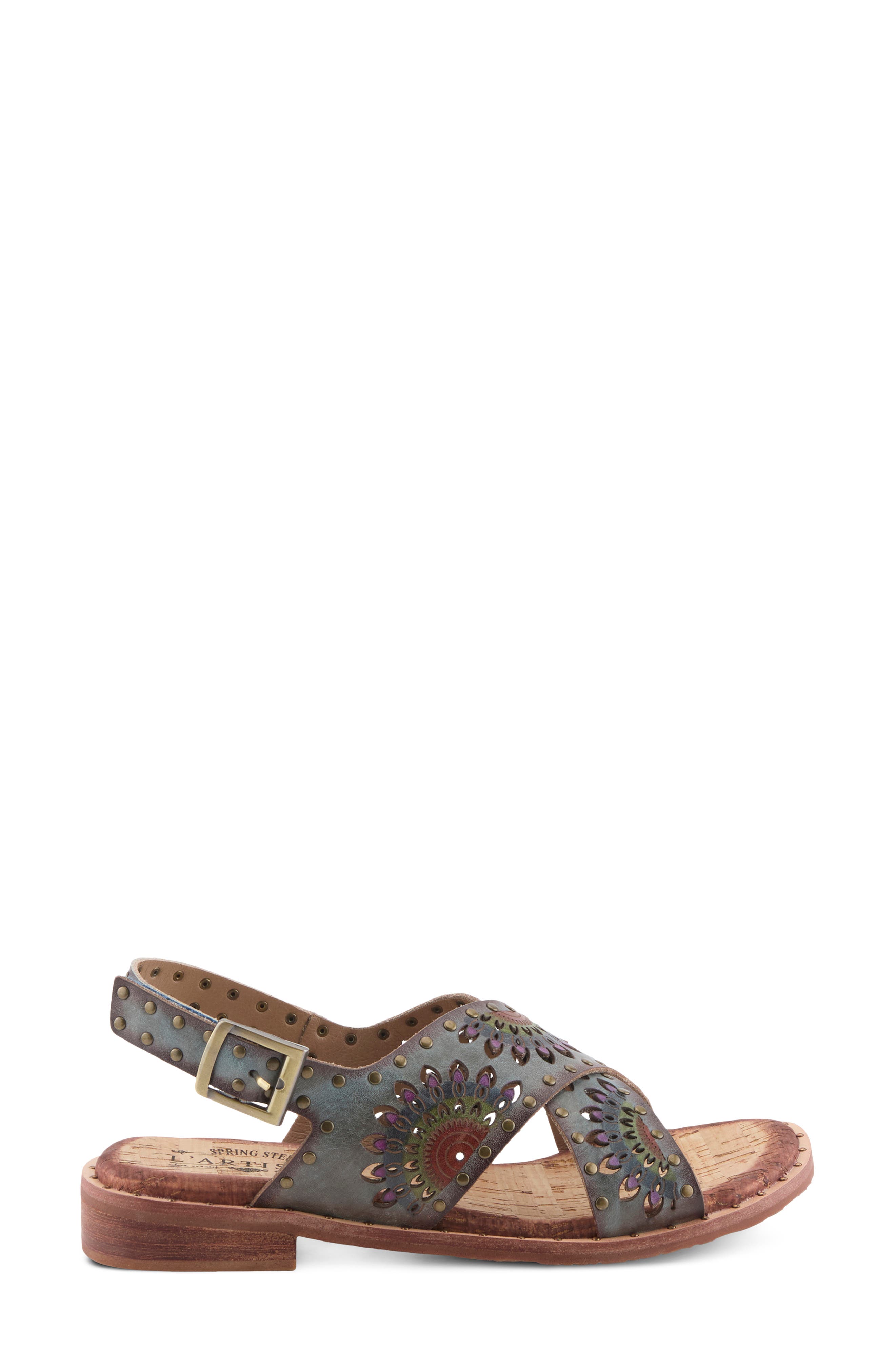 L'Artiste by Spring Step Crossroads Slingback Sandal, Alternate, color, Grey Multi