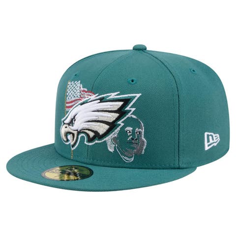 Men's New Era Midnight Green Philadelphia Eagles State Stitch 59FIFTY Fitted Hat