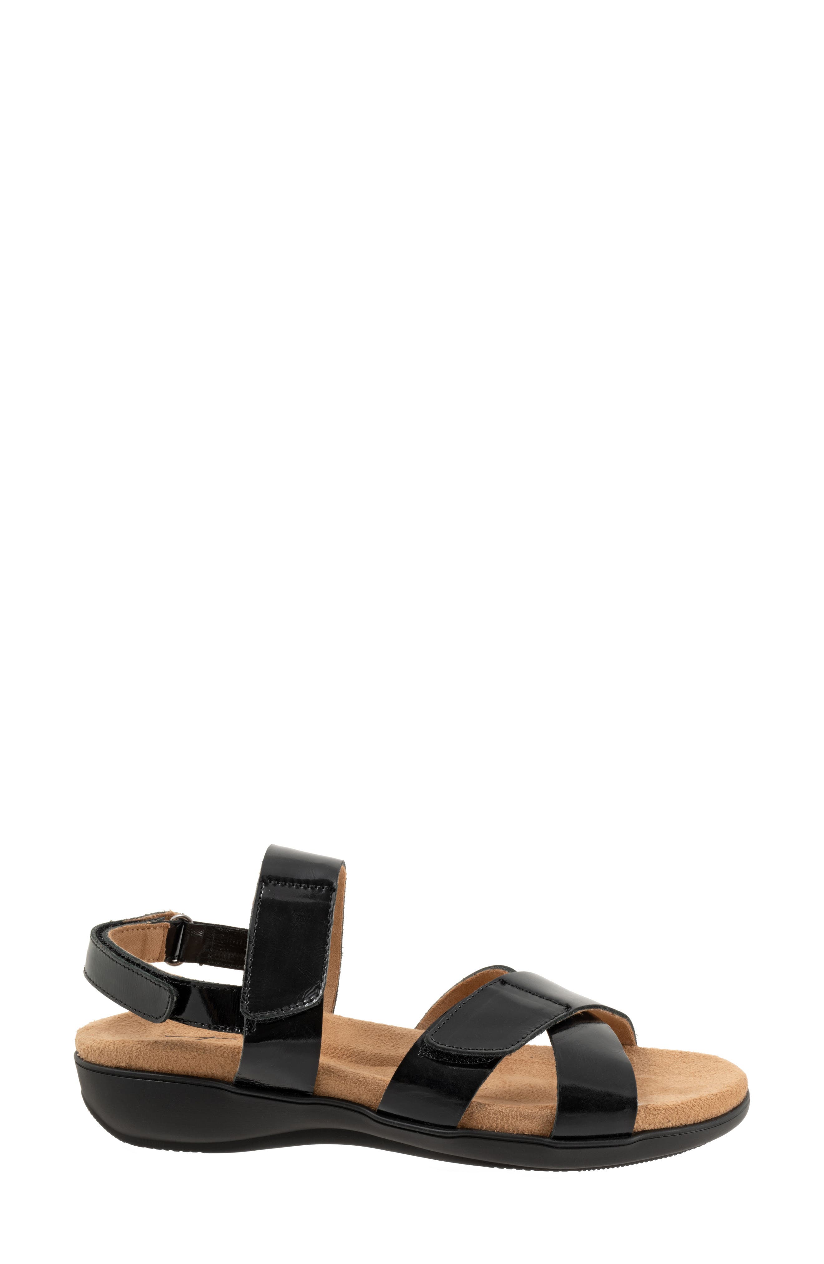 Trotters River Slingback Sandal, Alternate, color, Black
