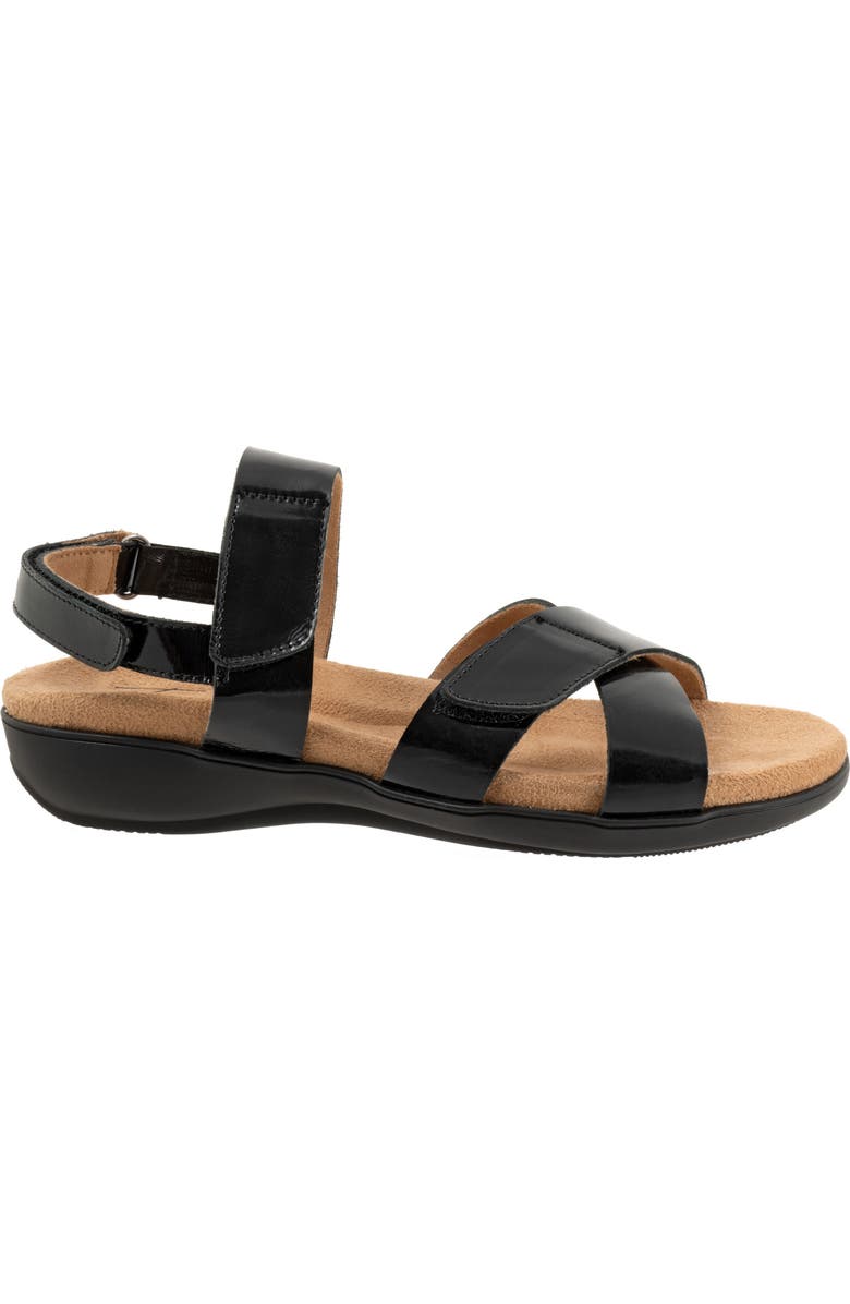 Trotters River Slingback Sandal, Alternate, color, Black