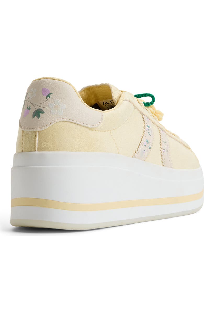 ALDO Paotlan Platform Wedge Sneaker, Alternate, color, Light Yellow