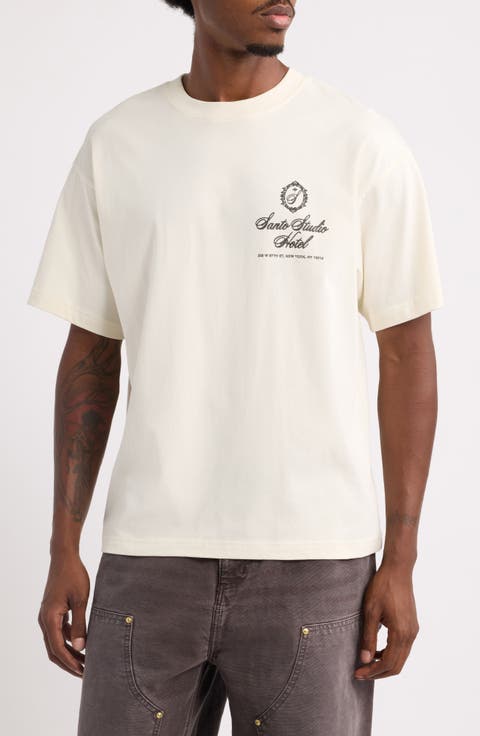 NY Hotel Graphic Cotton T-Shirt