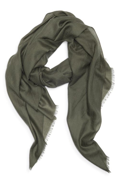 Vince Lightweight Cashmere Scarf In Green