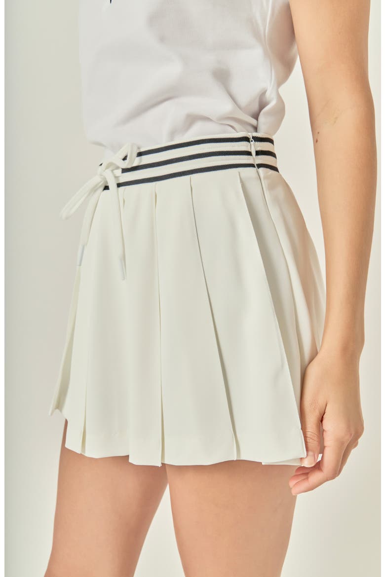Pleated Skort, Alternate, color, WHITE