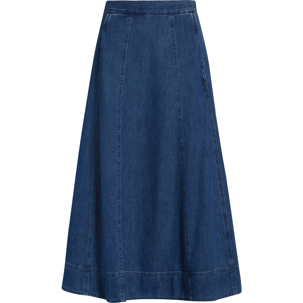Marine Layer Lainey Denim Skirt In Blue