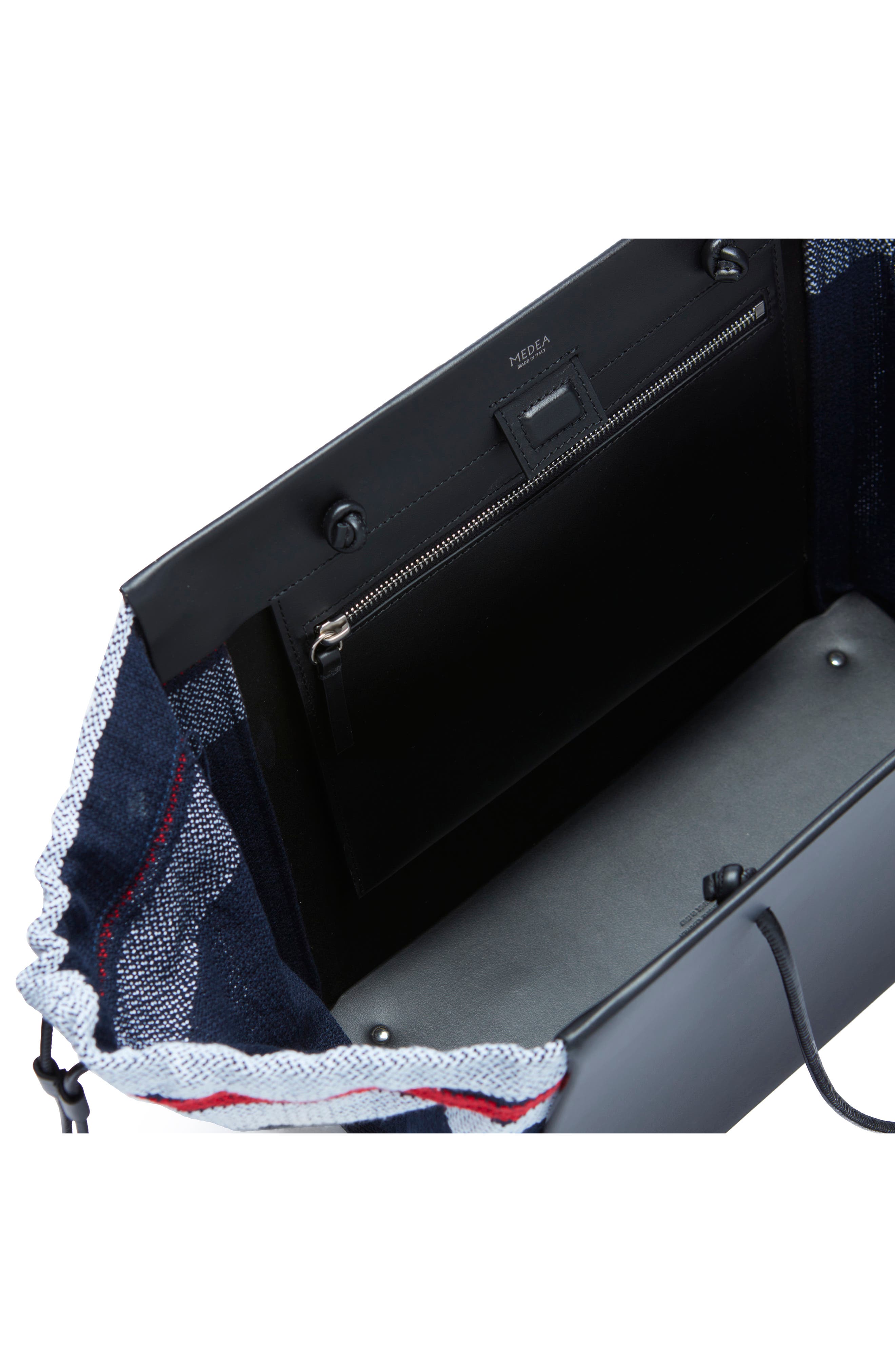 Medea Collapsed Venti Stripes Tote, Alternate, color, 