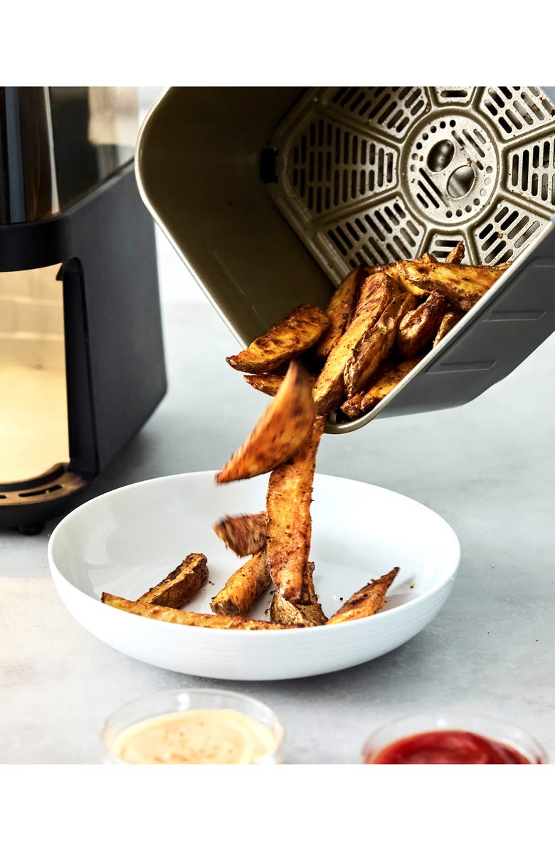 GreenPan Bistro 7 Quart 360° Clear View Air Fryer, Alternate, color, Black