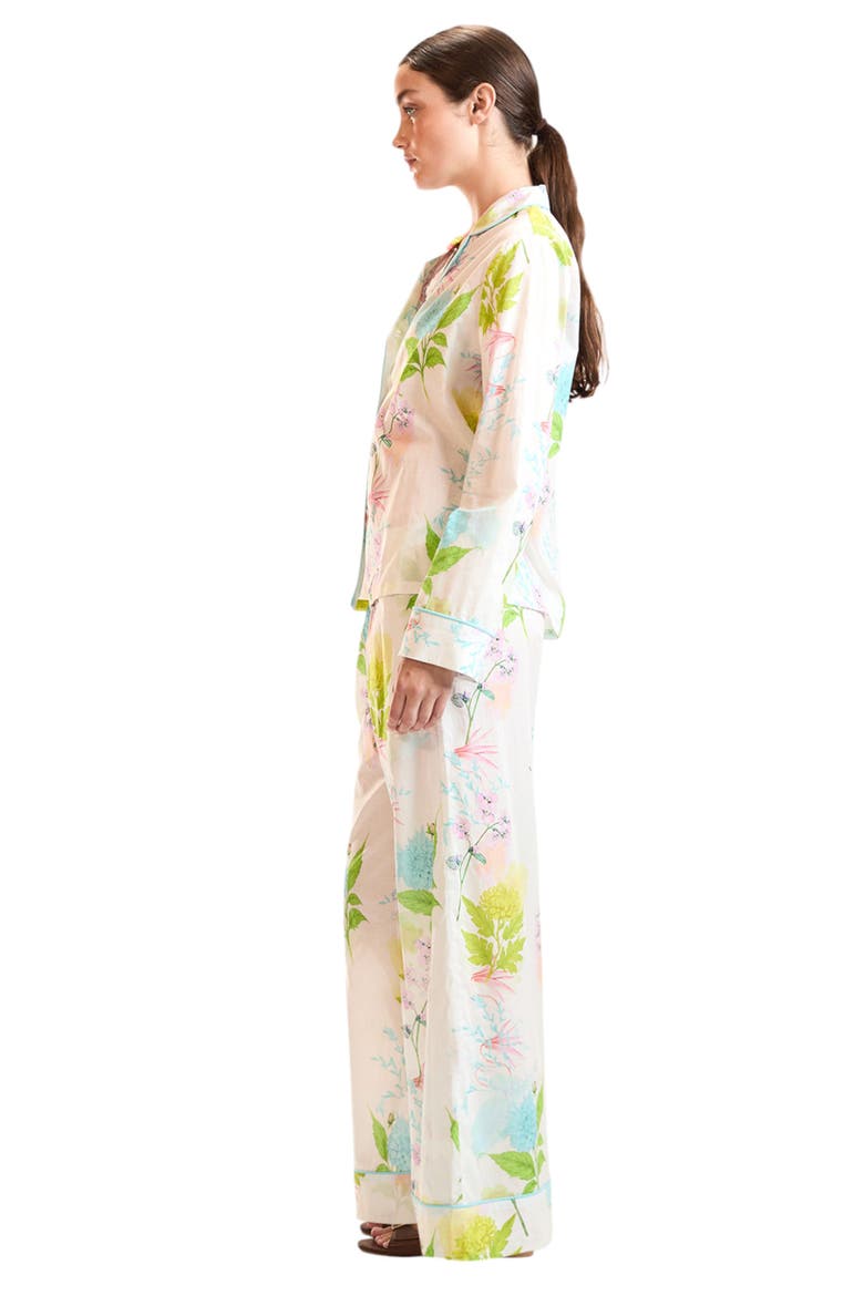 Cotton Voile PJ Top, Alternate, color, White