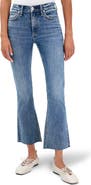 rag & bone Flexi Peyton Raw Hem Mid Rise Ankle Bootcut Jeans