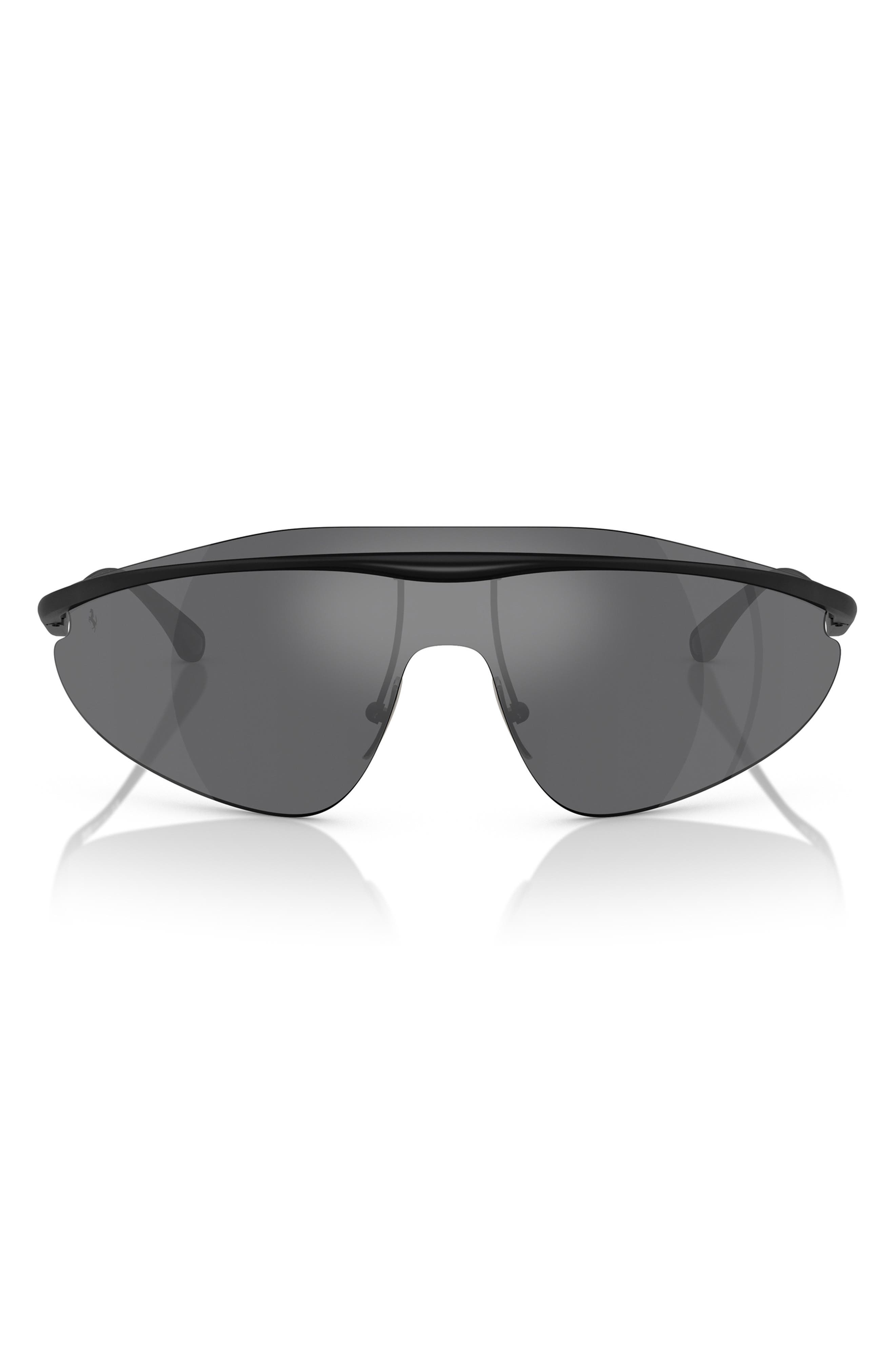 Scuderia Ferrari 140mm Mirrored Irregular Sunglasses In Brown