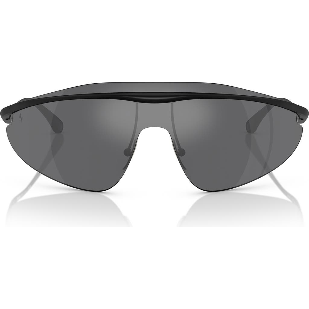 Scuderia Ferrari 140mm Mirrored Irregular Sunglasses In Gray
