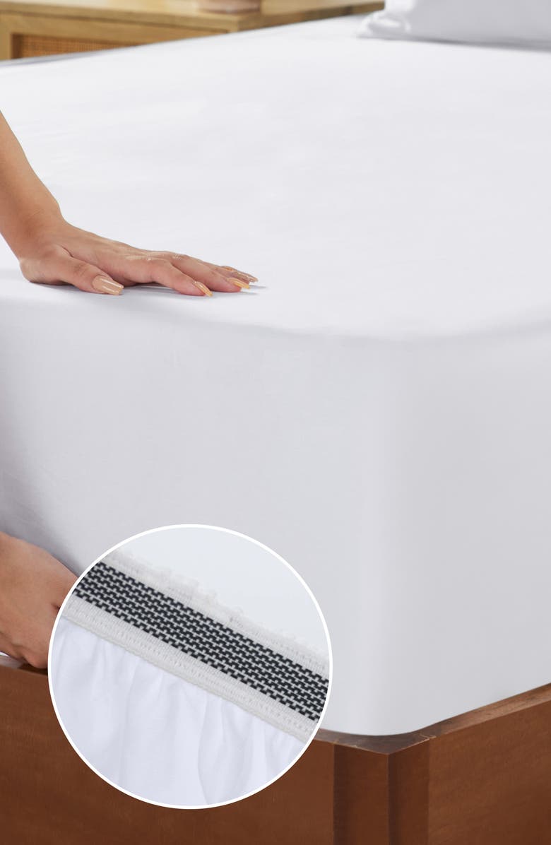 CALIFORNIA DESIGN DEN Grand Indulgence 1000 Thread Count 100% Cotton Sateen Sheet Set, Alternate, color, Bright White