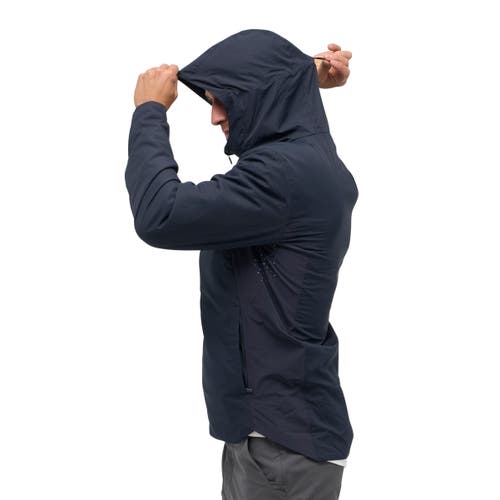 Nomatic Outset Hooded Water Resistant Travel Jacket In Navy