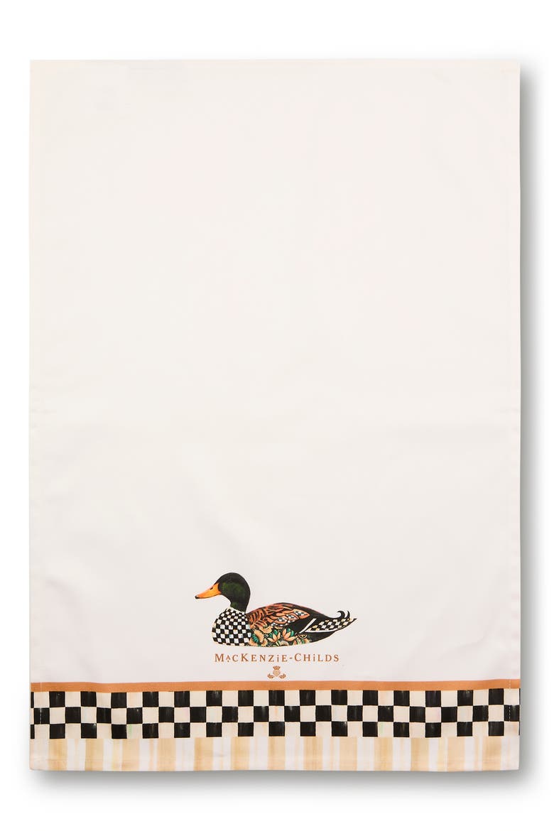 Mallard Printed Dish Towel, Main, color, MULTI