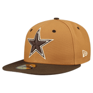 New Era Men's New Era  Light Brown/Dark Brown Dallas Cowboys Two-Tone Walnut 59FIFTY Fitted Hat