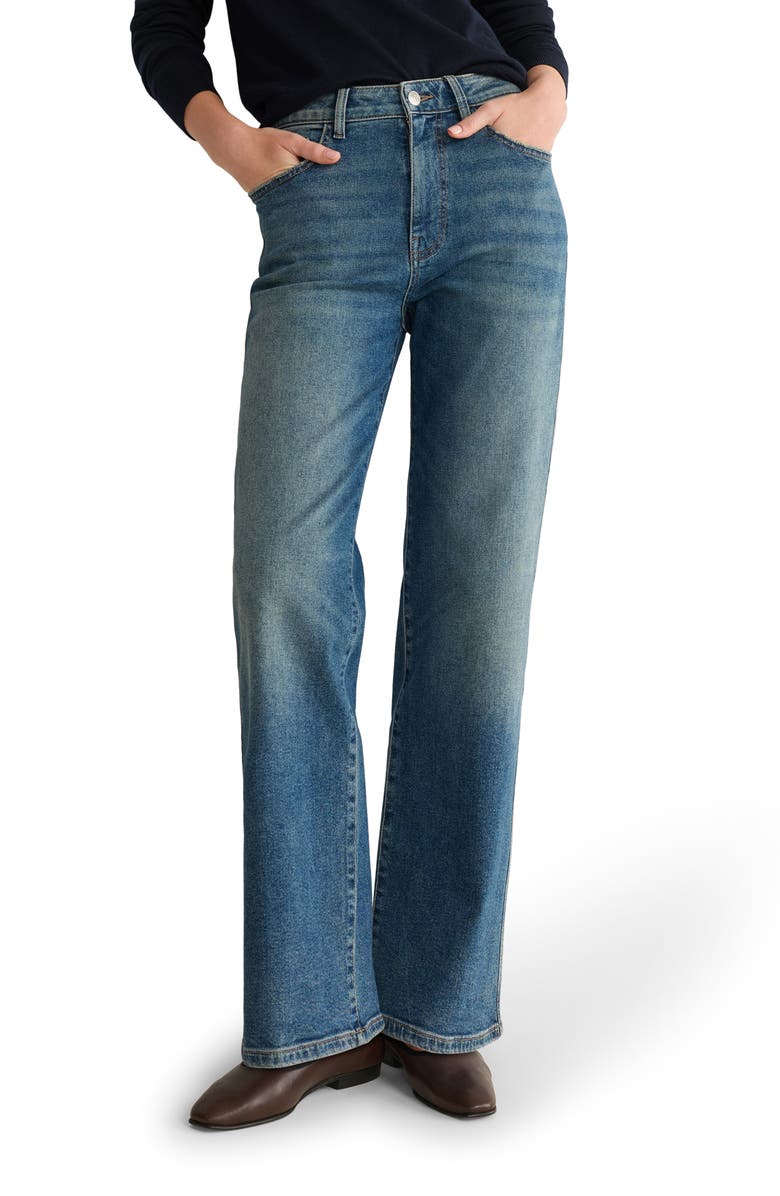 WARP+WEFT SAT '90s High Waist Relaxed Straight Leg Jeans, Main, color, Meet Me There