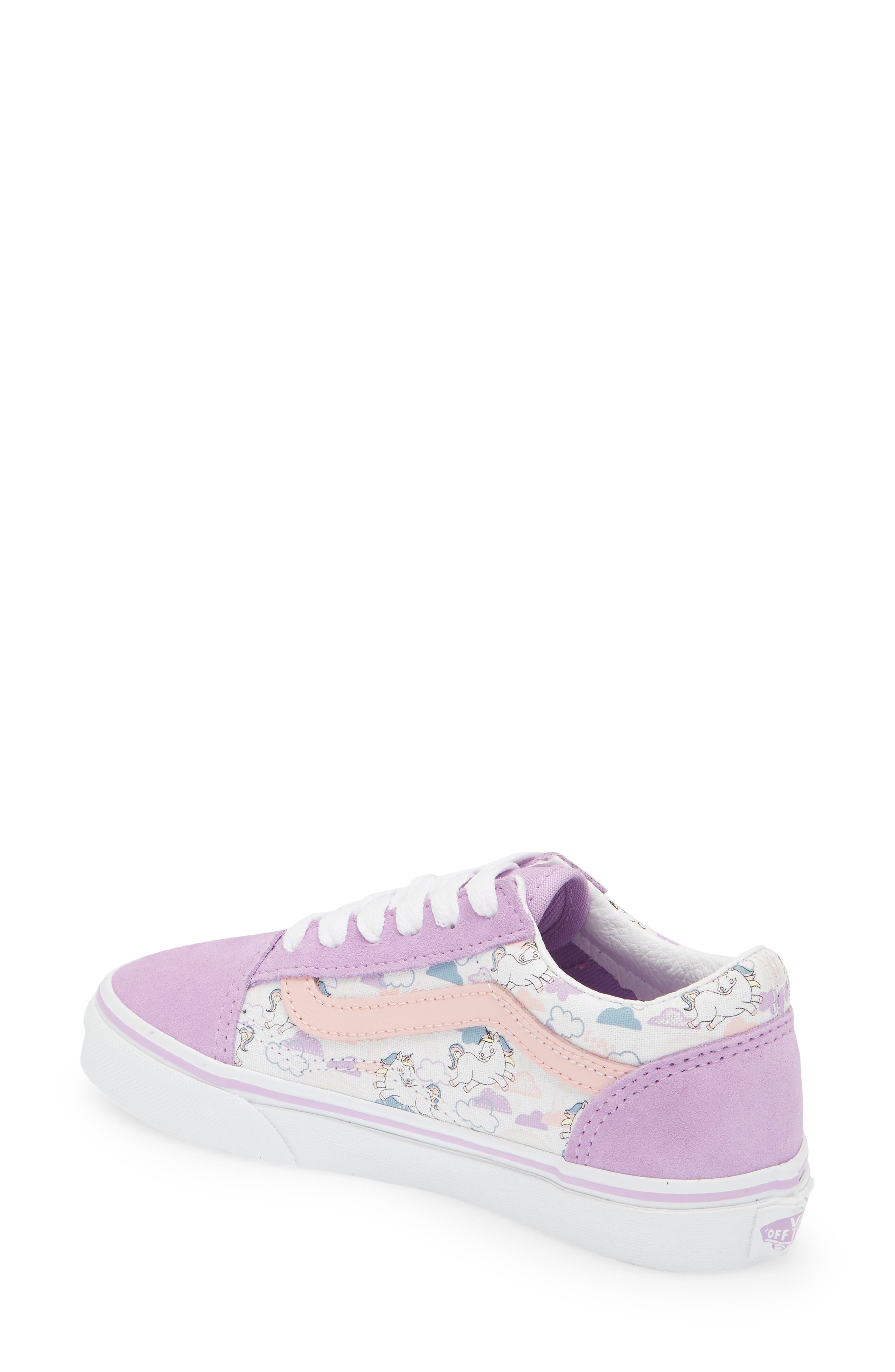 Kids' Old Skool Mythical Print Sneaker, Alternate, color, SHEER LILA