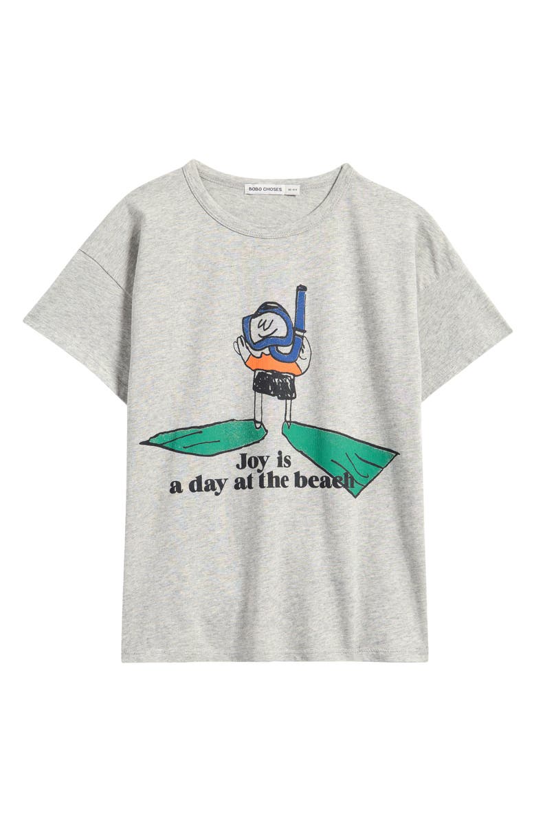 Bobo Choses Kids' A Day at the Beach Organic Cotton T-Shirt, Main, color, 