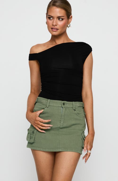 Princess Polly Peterson Cargo Miniskirt In Khaki