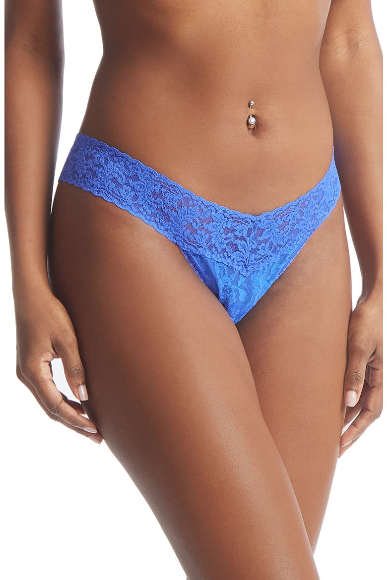 Low Rise Thong, Main, color, BLUE SOLACE