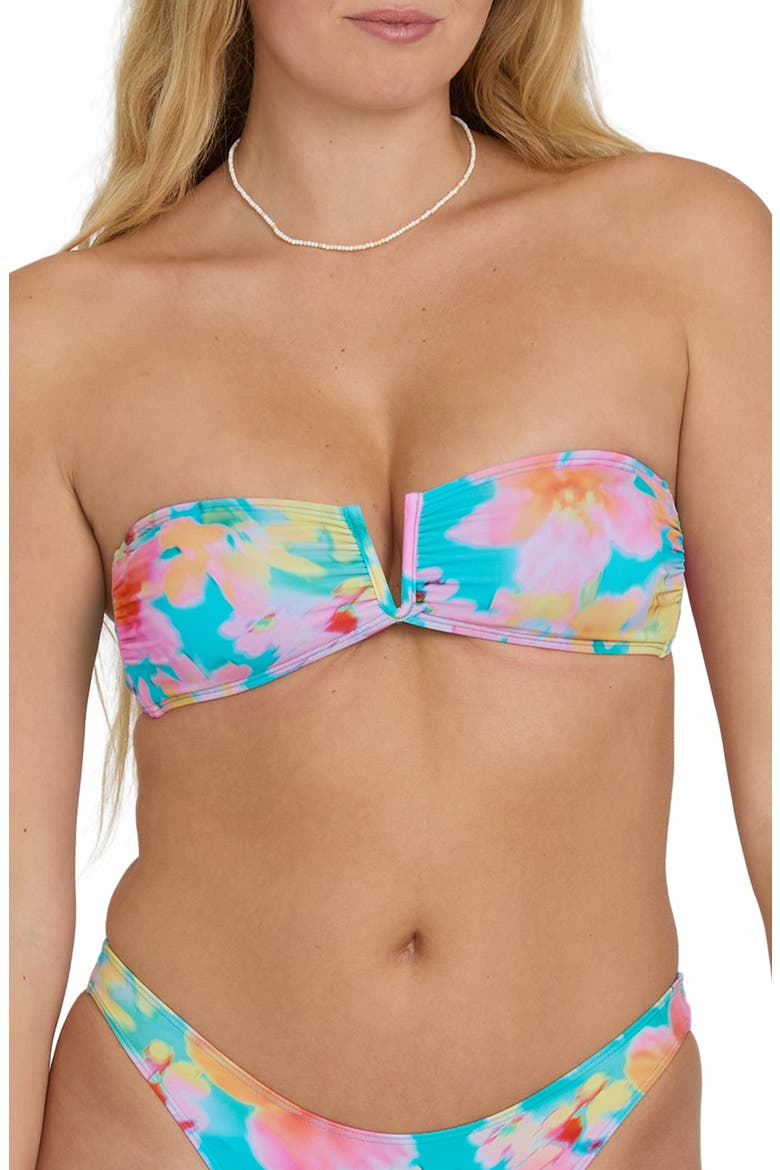 Pipe Dreams V-Wire Bandeau Bikini Top, Main, color, BRIGHT MARINE