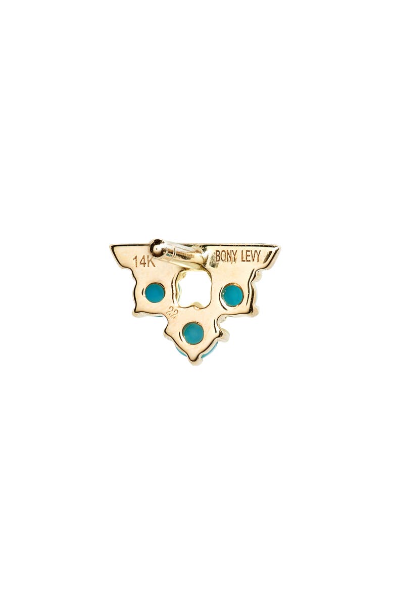 Bony Levy Turquoise Triangle Stud Earrings, Alternate, color,