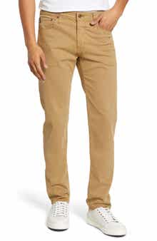 AG Tellis Sueded Stretch Sateen Slim Leg Pants
