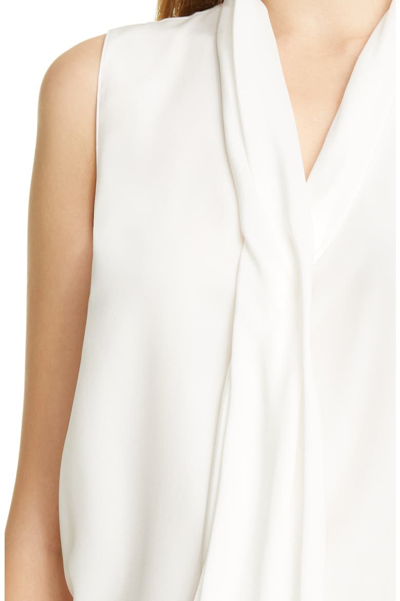 Tinley Drape Neck Silk Blouse, Alternate, color, CLOUD