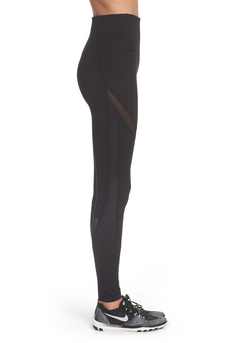 Knock Out High Waist Leggings, Alternate, color, BLACK