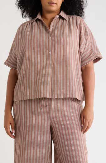 Textured Button-Up Shirt
