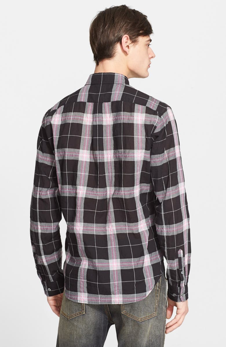 MARC BY MARC JACOBS 'Thomas' Trim Fit Plaid Sport Shirt, Alternate, color, 