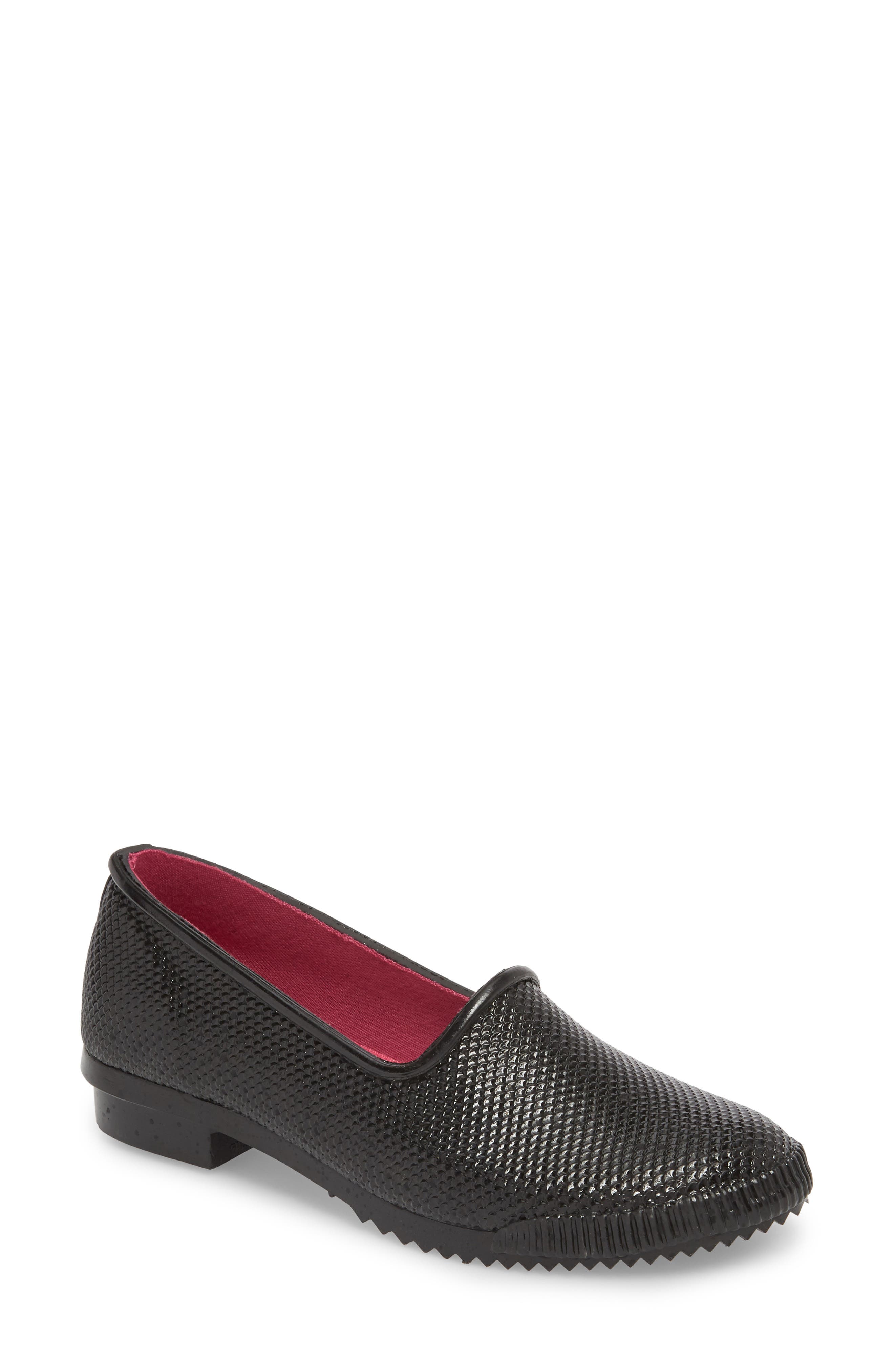 Ruby Waterproof Flat, Main, color, BLACK SNAKE PRINT