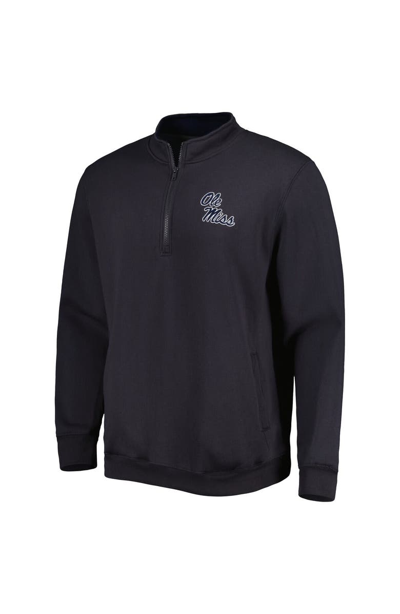 COLOSSEUM Men's Colosseum Charcoal Ole Miss Rebels Tortugas Logo Quarter-Zip Jacket, Alternate, color, Charcoal