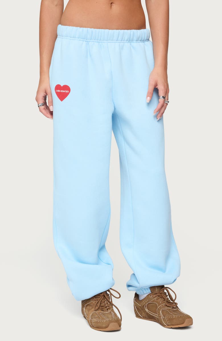 EDIKTED Call Me Sweatpants, Main, color, Light-Blue