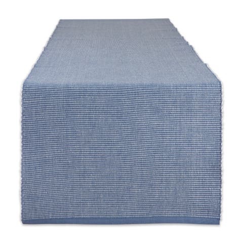 Two Tone Ribbed Table Runner