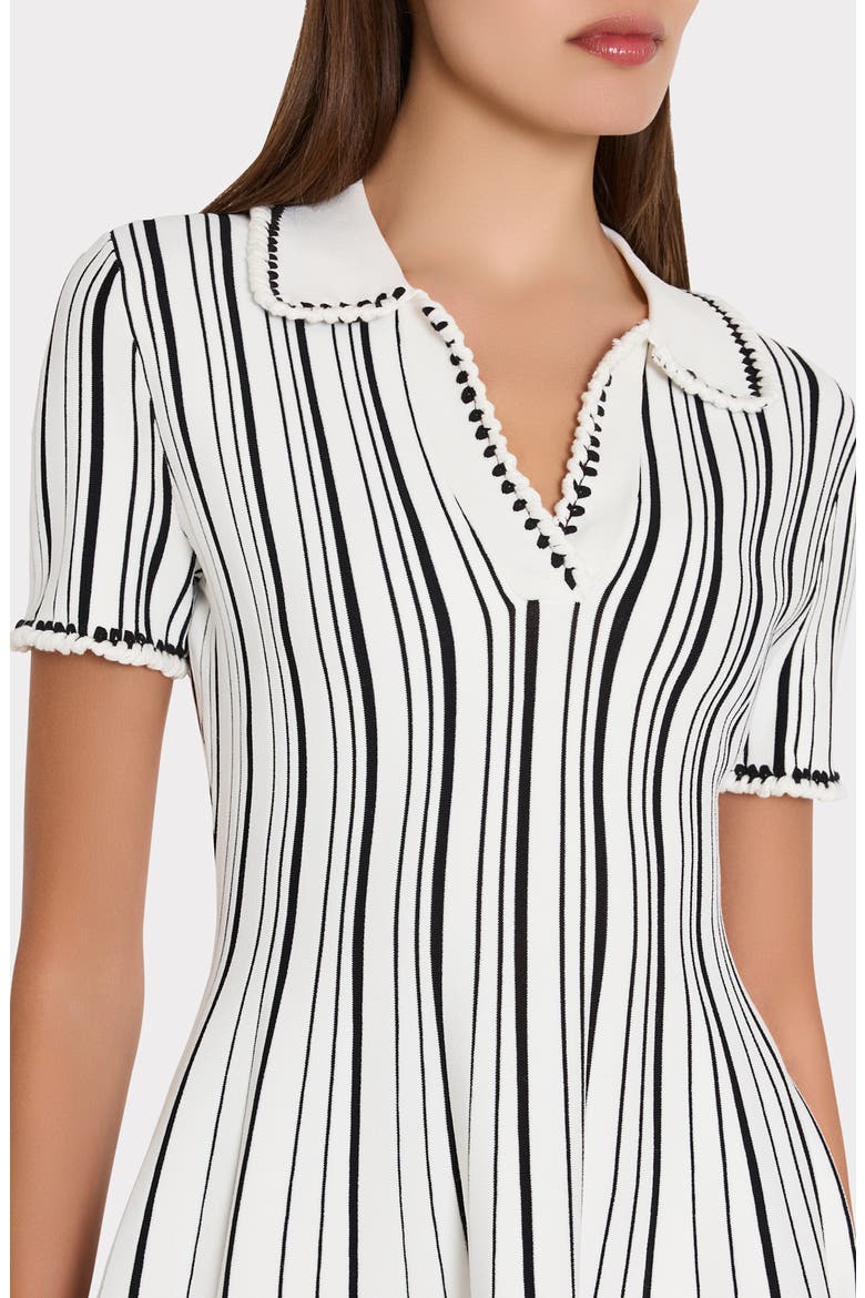 Kenna Knit Minidress, Alternate, color, BLACK/ WHITE