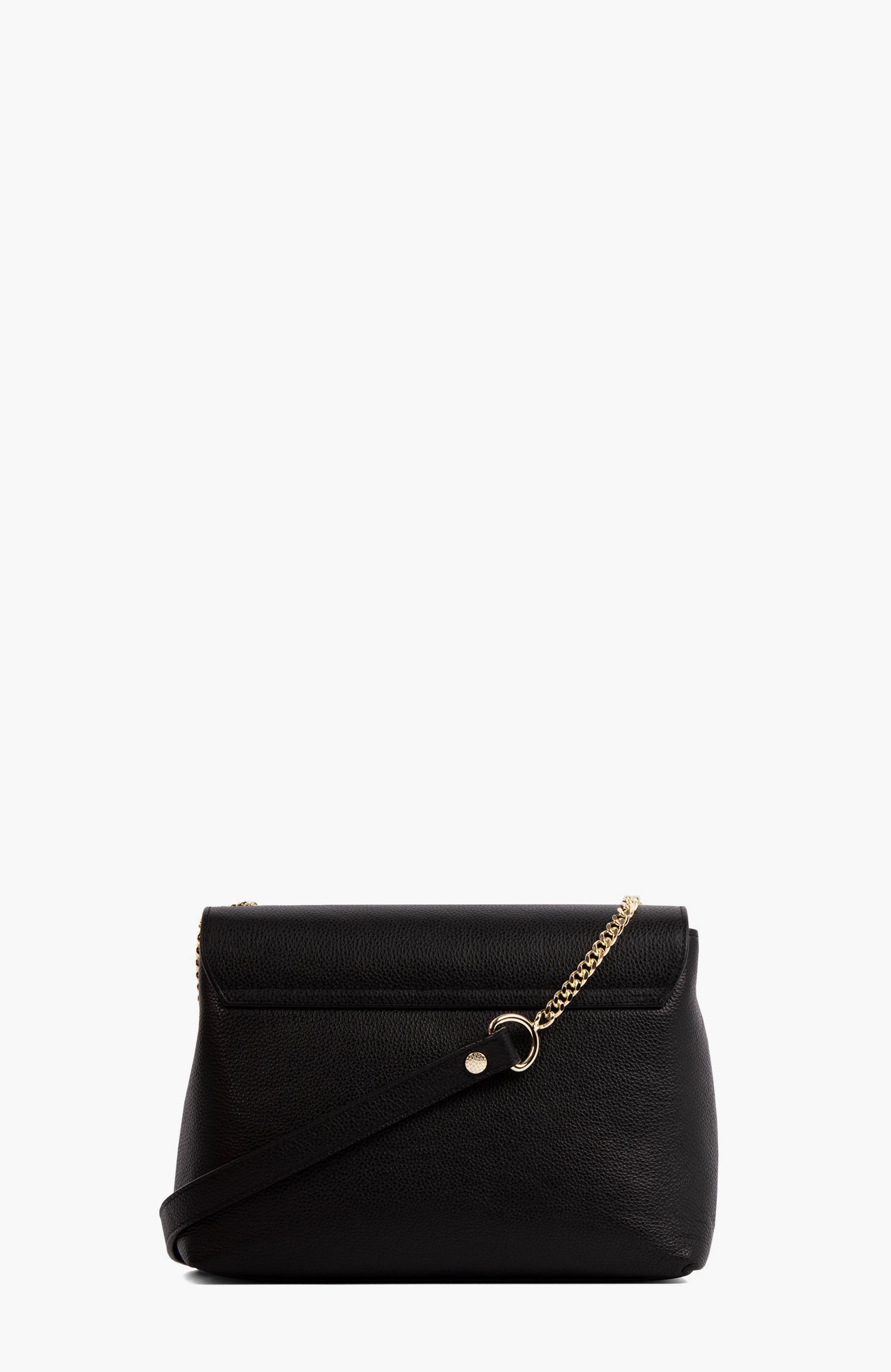 Muse 570 Pebbled Leather Shoulder Bag, Alternate, color, Black