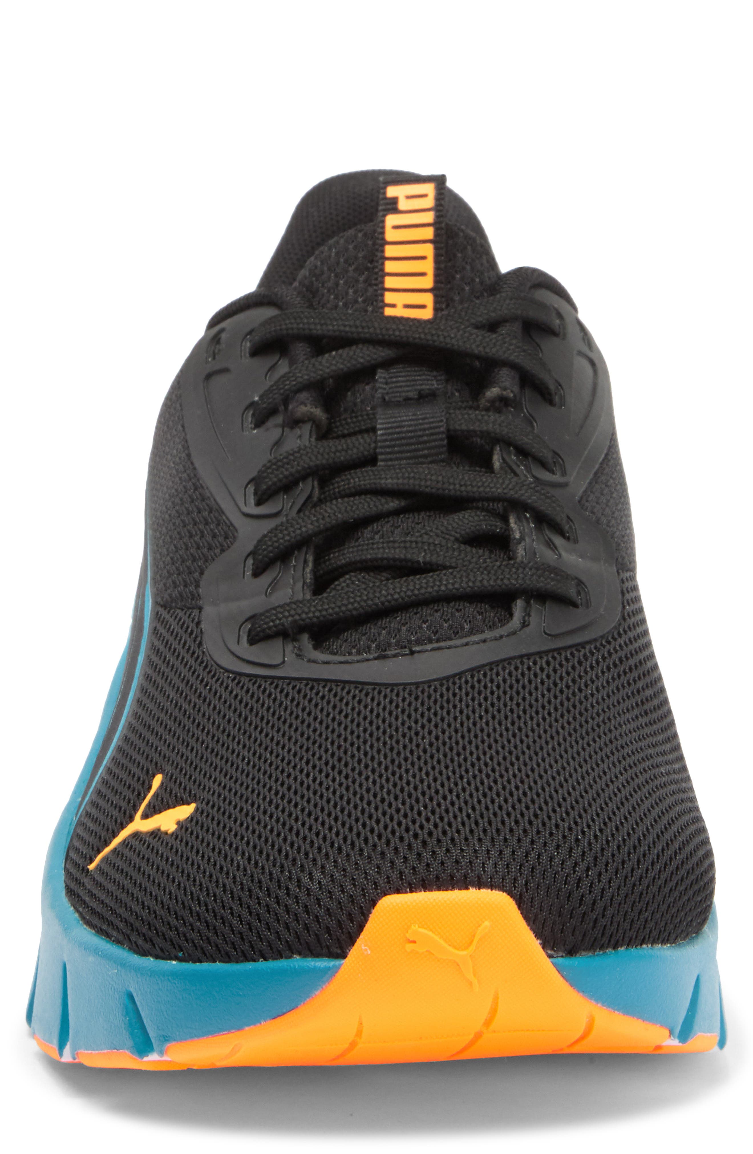 PUMA FlexFocus Lite Modern Sneaker, Alternate, color, Puma Black-Heat Fire