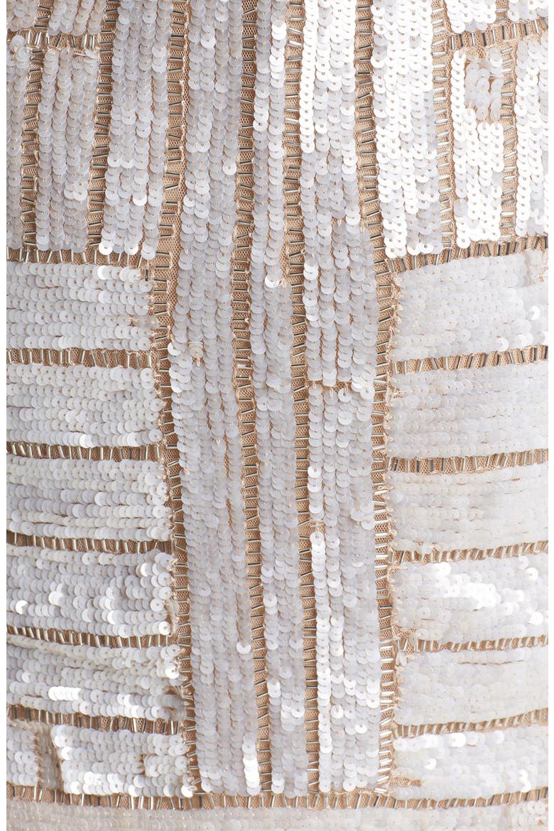 Beaded Tank Dress, Alternate, color, CHAMPAGNE