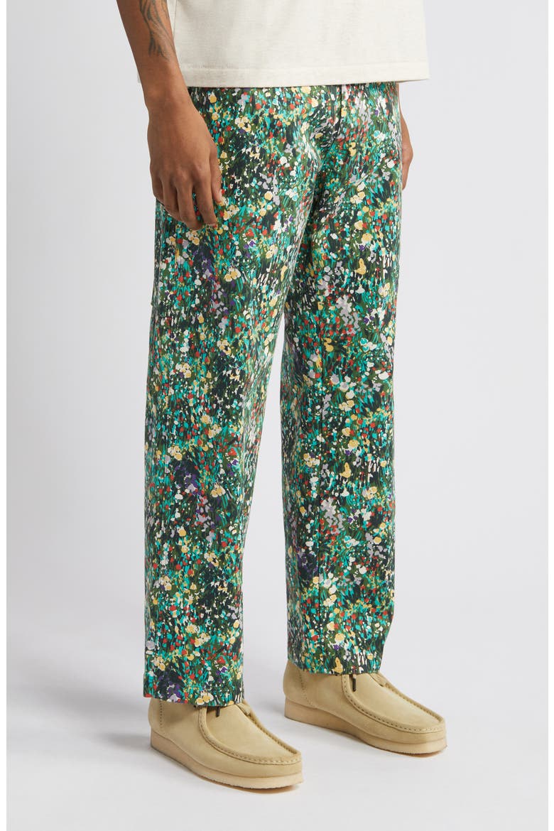 Hardwork Carpenter Pants, Alternate, color, FLORAL MUL