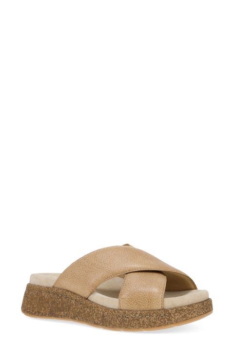 Bridget Platform Wedge Slide Sandal (Women)