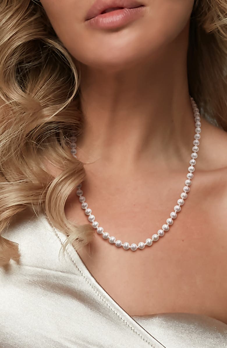 DELMAR Cultured Pearl Necklace, 5–5.5mm, Alternate, color,