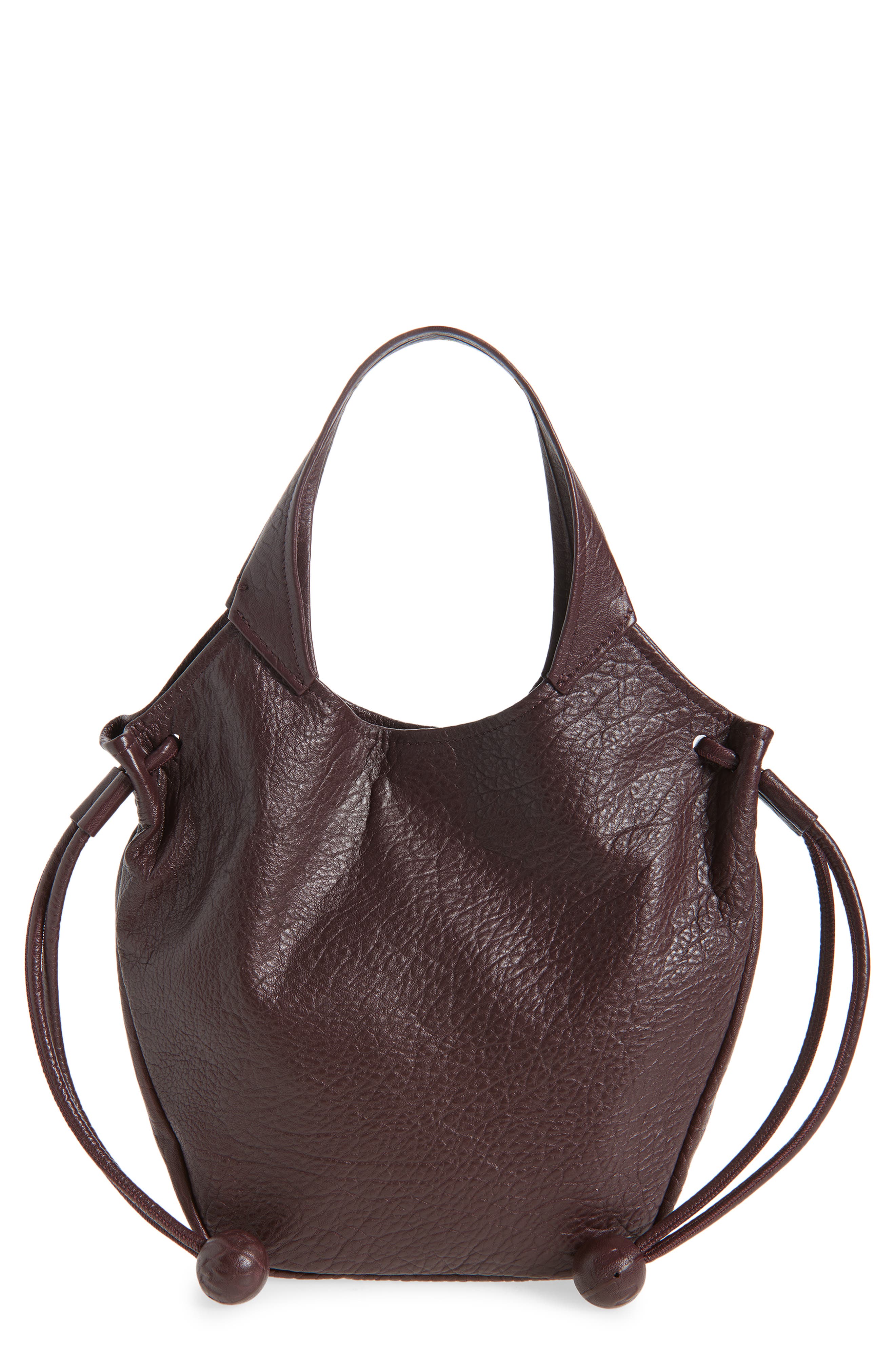 Marni Small Trunkaroo Leather Tote In Red