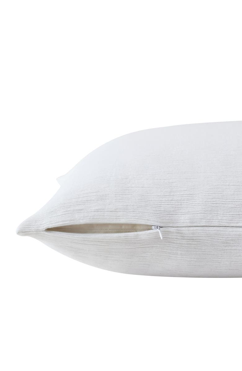 Vera Wang Solid Textured Pleat Euro Sham Set, Alternate, color, White