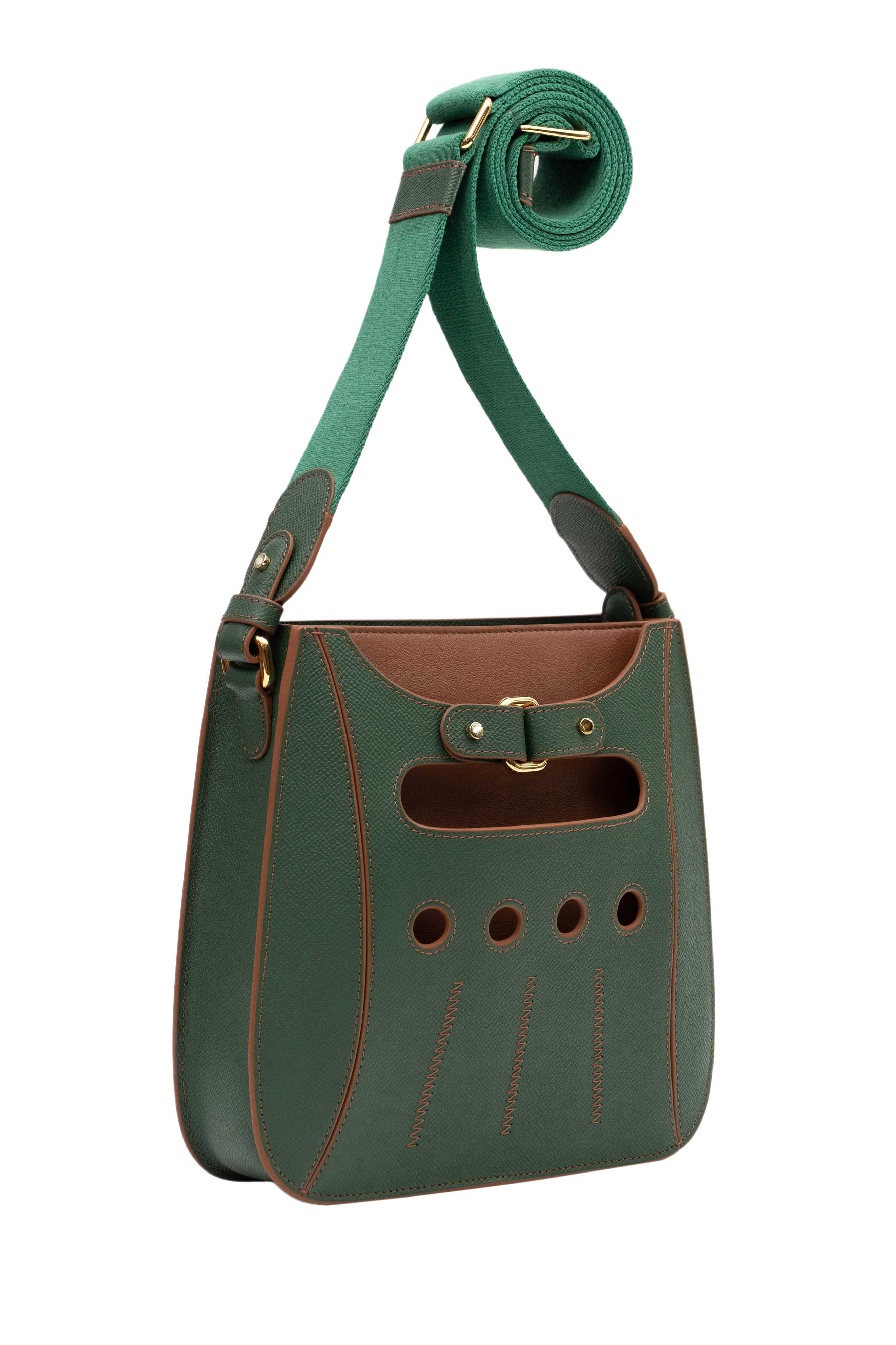 PERRIN PARIS Cabbie Xbody, Alternate, color, Pine/Auburn