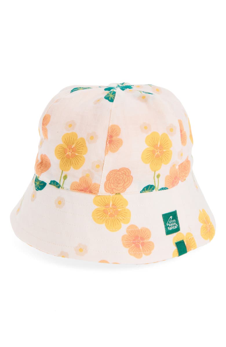 Little Green Radicals Kids' Reversible Sunhat, Main, color, Cream